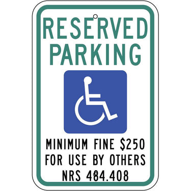 ZING Eco Parking Sign, 18X12, EGP- Model 2695